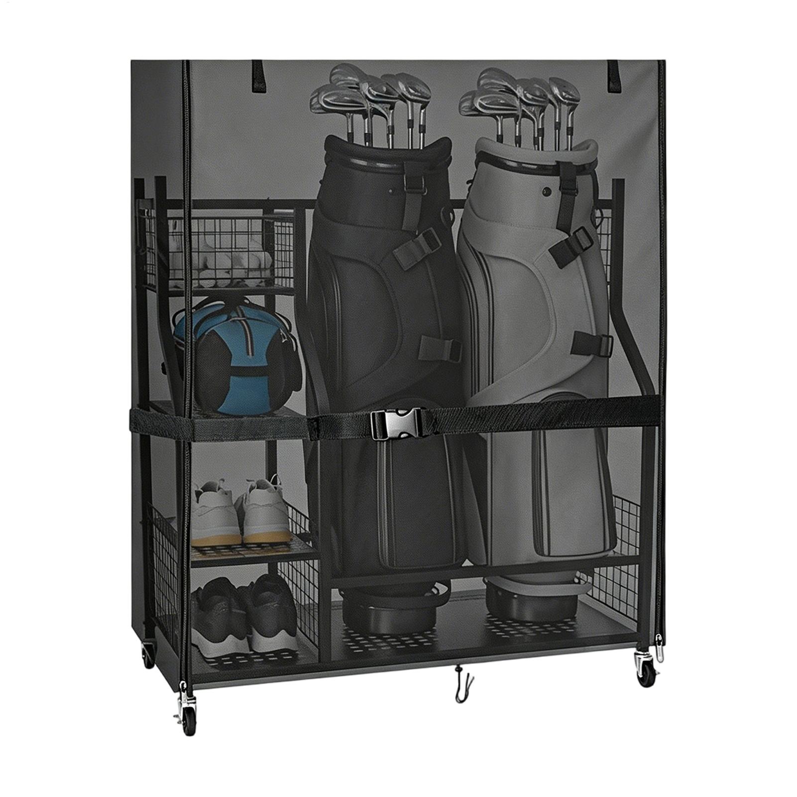 Golf Equipment Garage Organizer - Funda protectora para estante de almacenamiento
