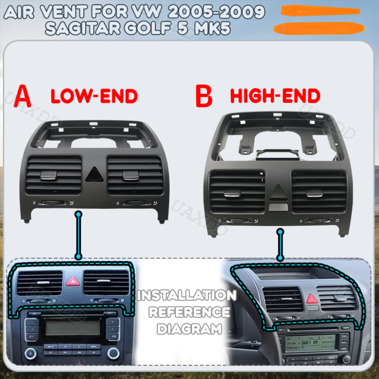 Golf Equipment Kit - Conjunto de aire acondicionado para VW