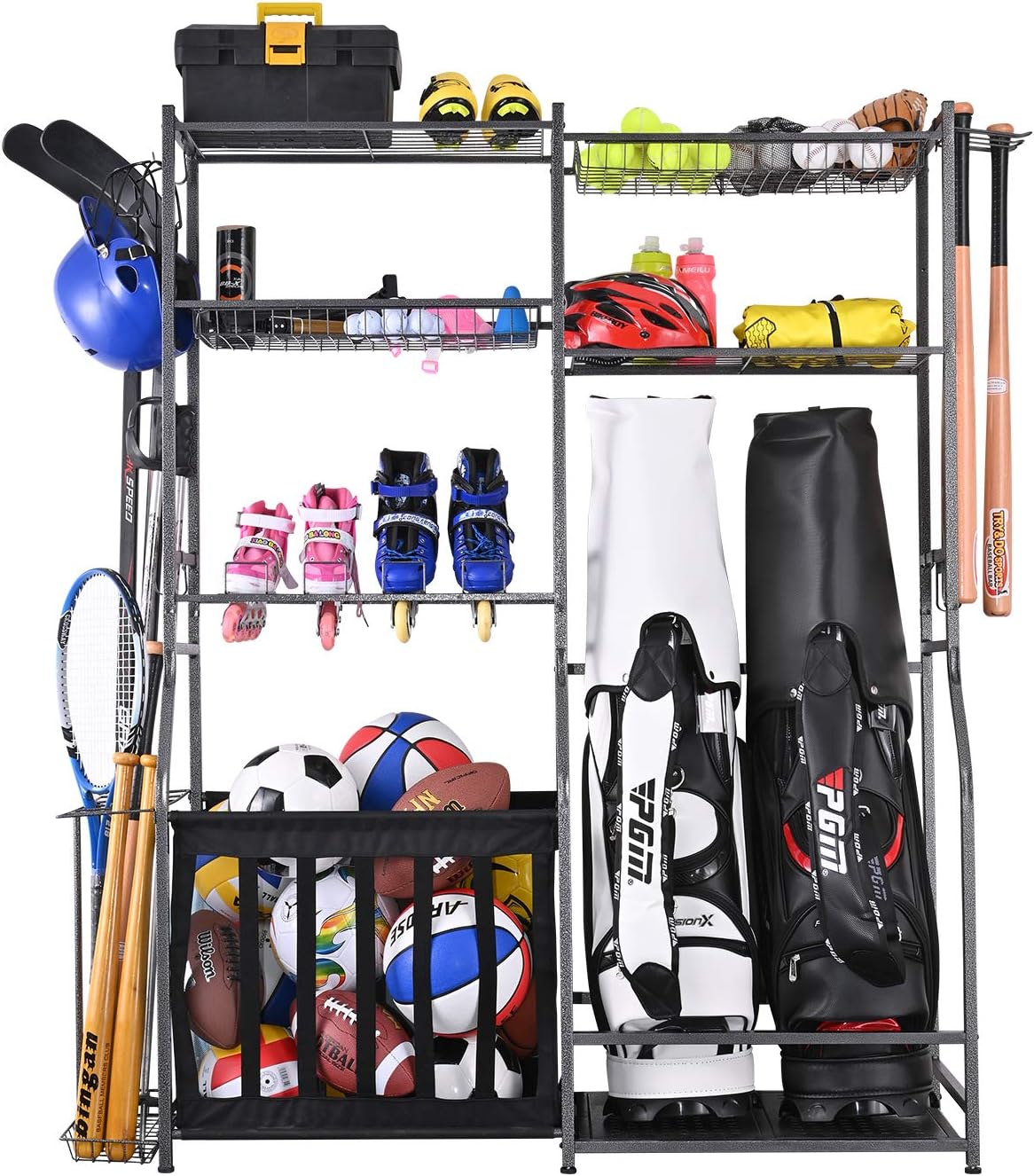 Soporte de Almacenamiento para - Golf Equipment Garage Organizer reseña y precio