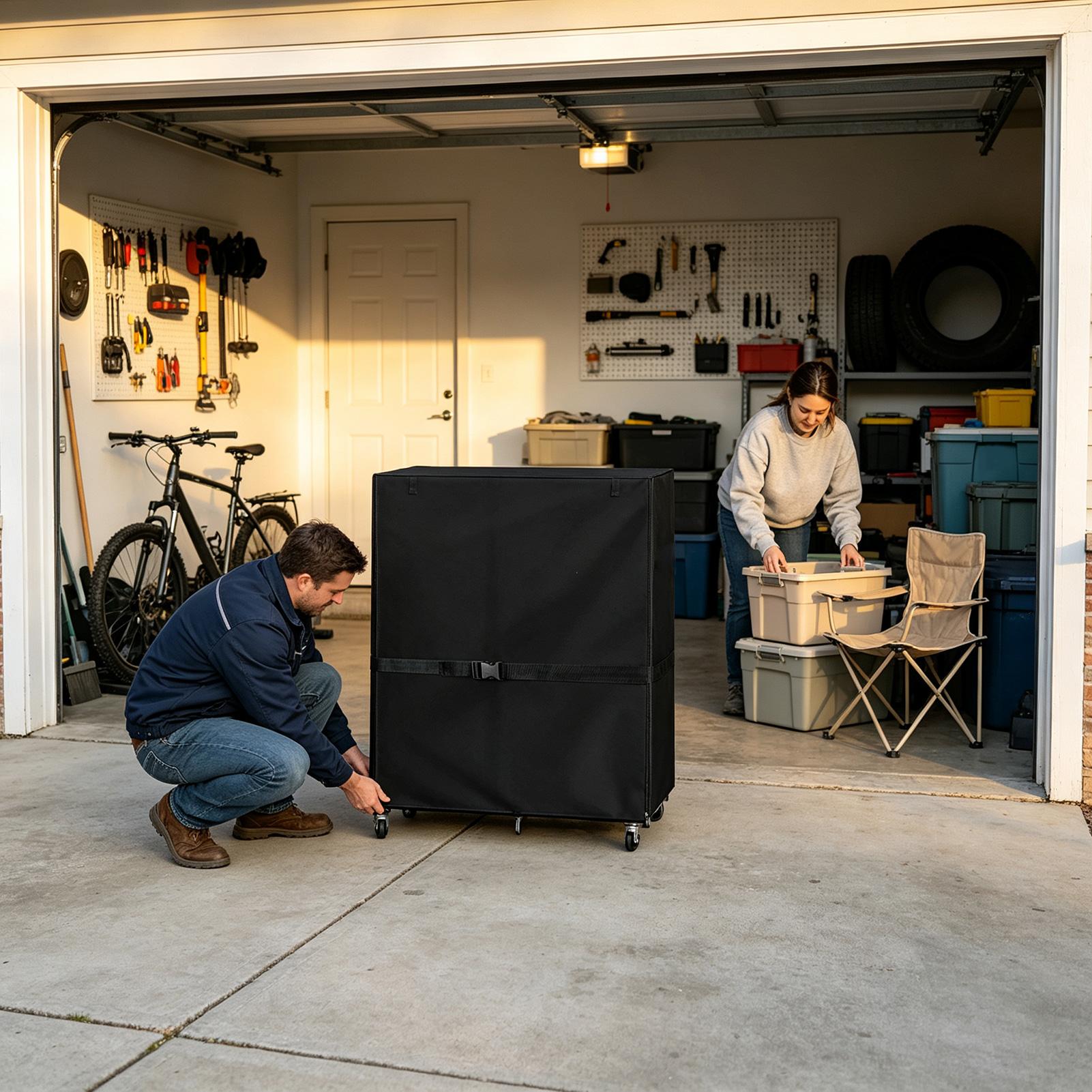 Funda organizadora para equipo - Golf Equipment Garage Organizer reseña y precio