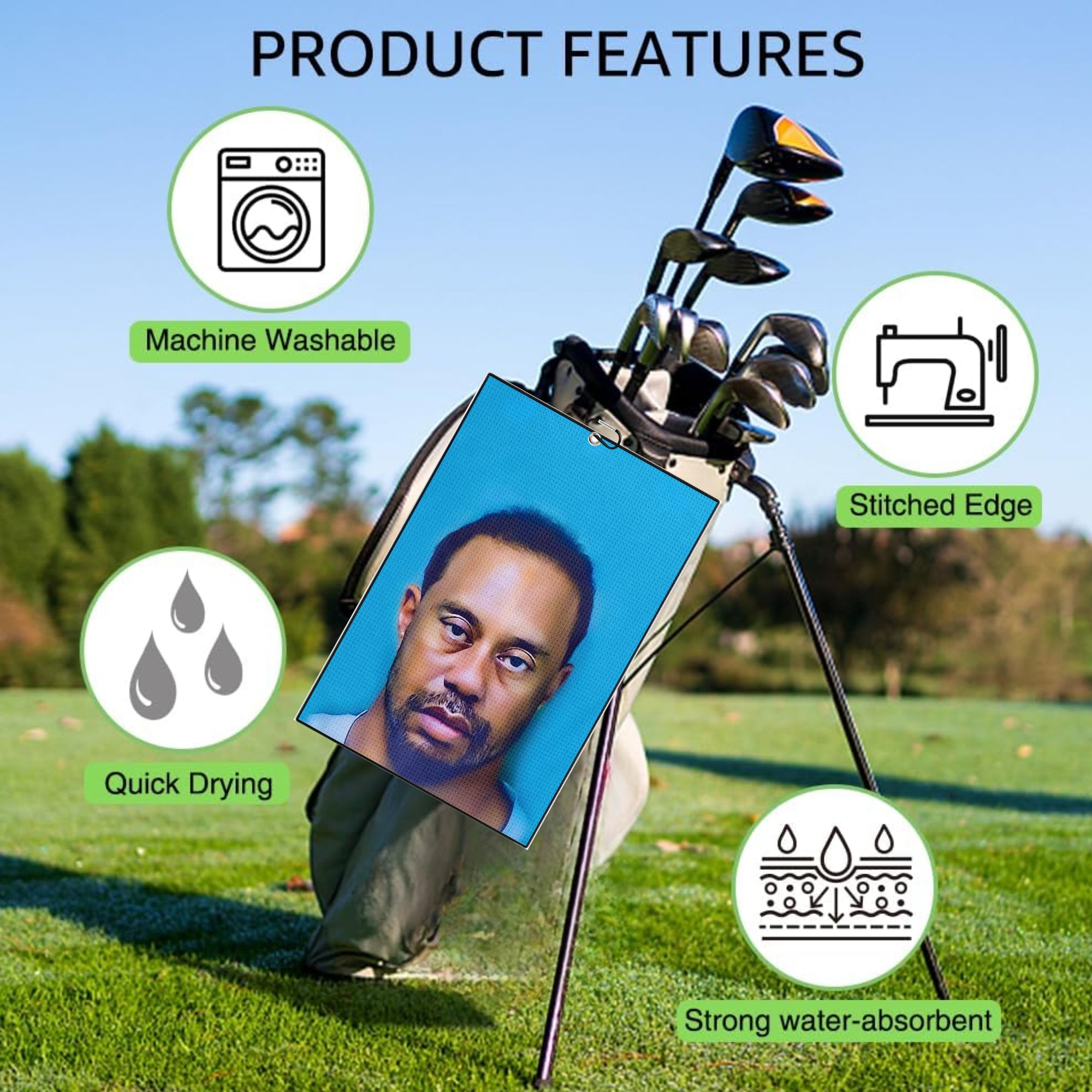 Paquete de 2 Toallas de Golf D - Golf Equipment Stores reseña y precio