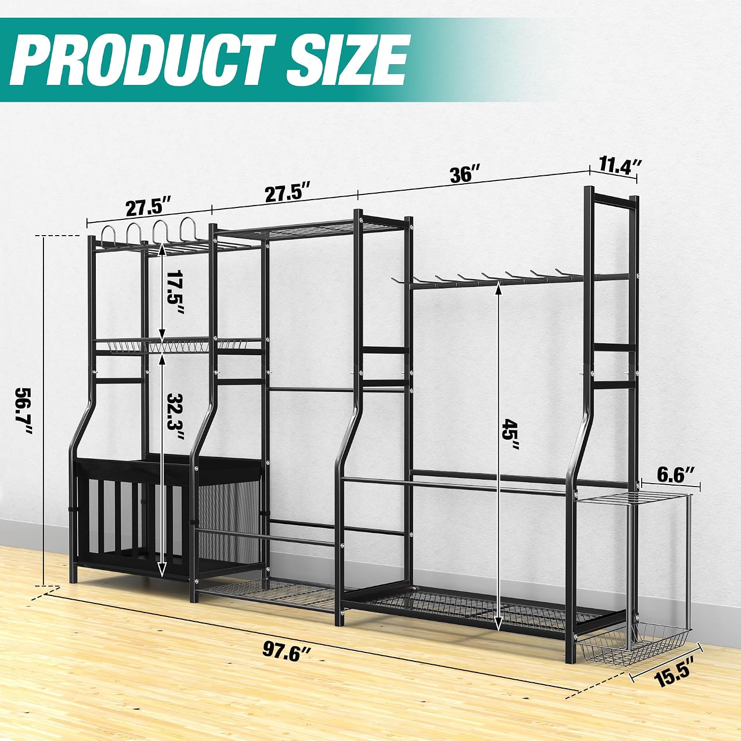 Organizador de Equipos Deporti - Golf Equipment Garage Organizer reseña y precio