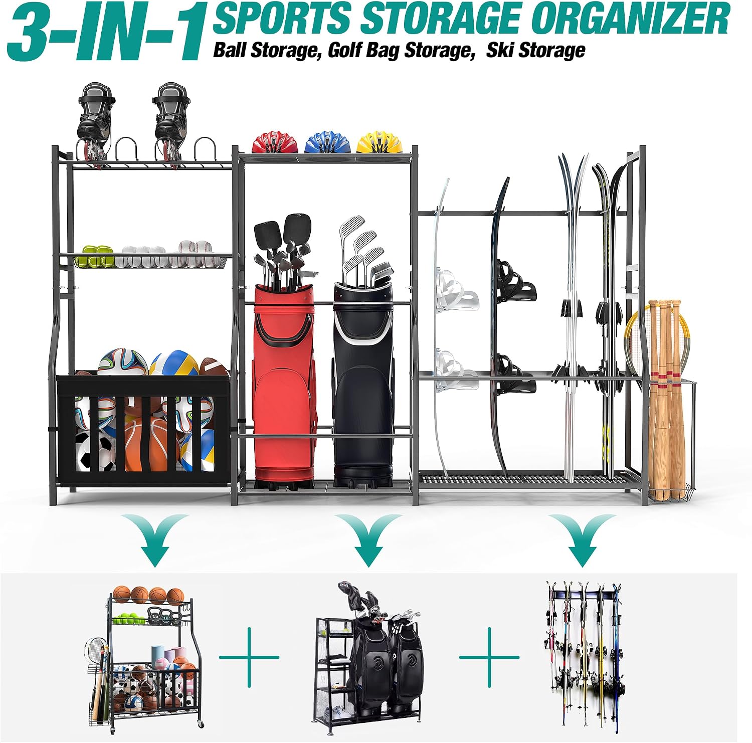 Organizador de Equipos Deporti - Golf Equipment Garage Organizer reseña y precio