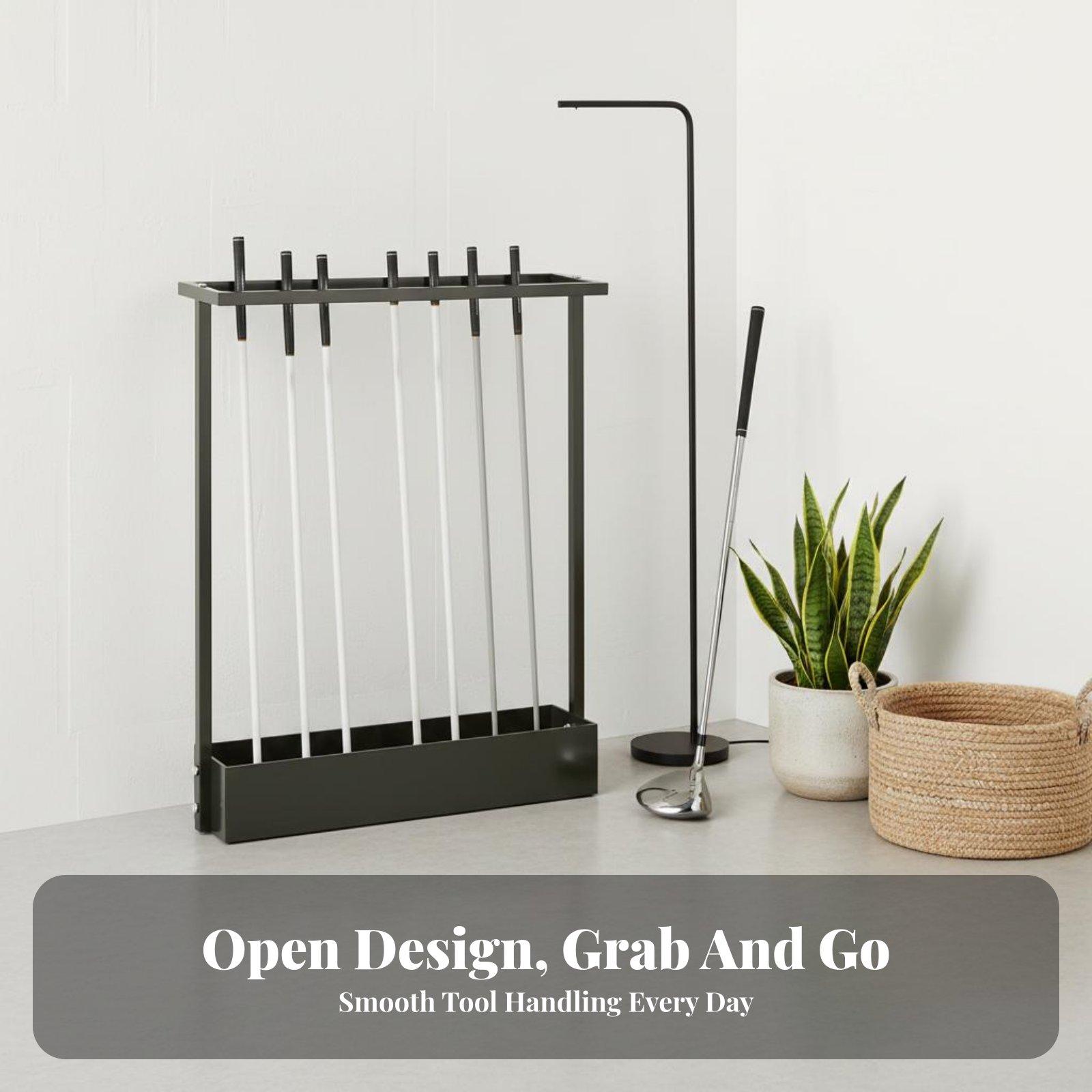 Soporte para 9 palos de golf,  - Golf Equipment Garage Organizer reseña y precio