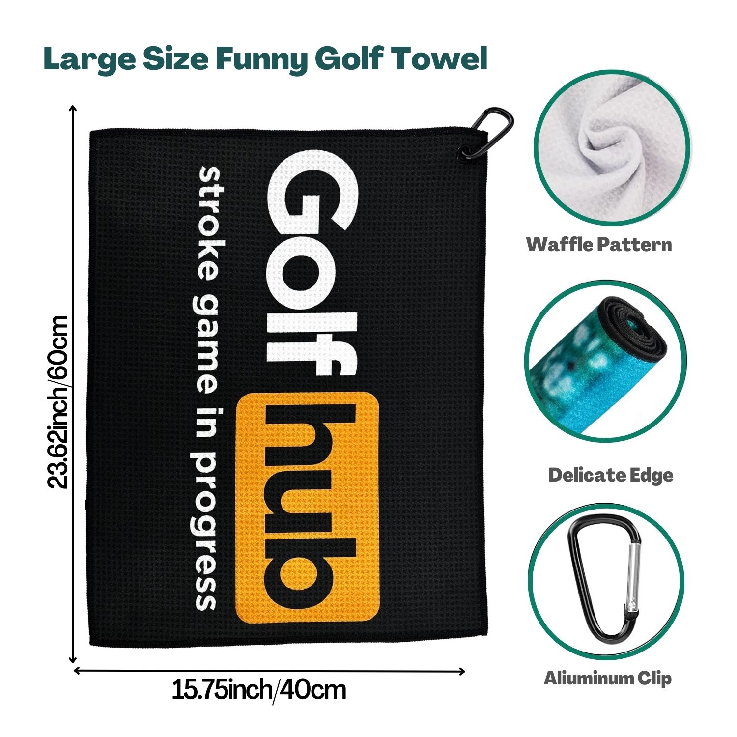 Toalla de golf divertida de mi - Golf Equipment Stores reseña y precio