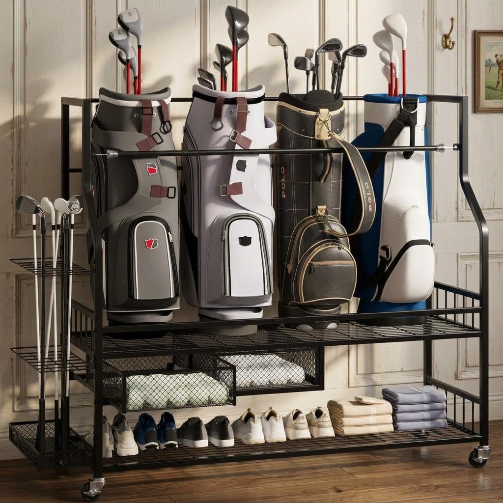 Organizador de Bolsas de Golf  - Golf Equipment Garage Organizer reseña y precio