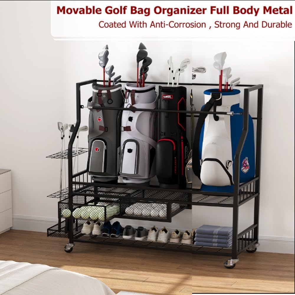 Organizador de Bolsas de Golf  - Golf Equipment Garage Organizer reseña y precio